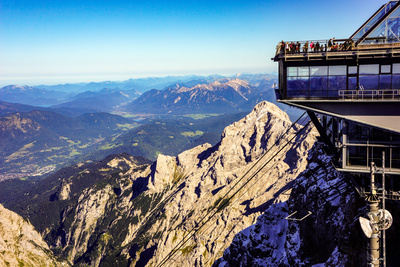 Alpenpanorama von der Zugspitze