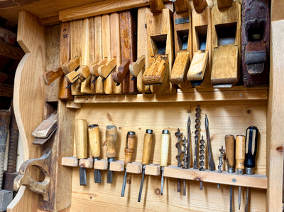 Tischlerwerkzeug im Museum