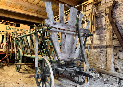 Leiterwagen im Dorfmuseum