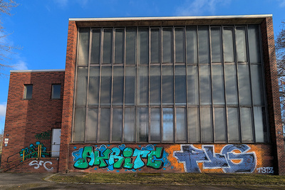 Maschinenhaus im Hafengel&auml;nde Karlsruhe