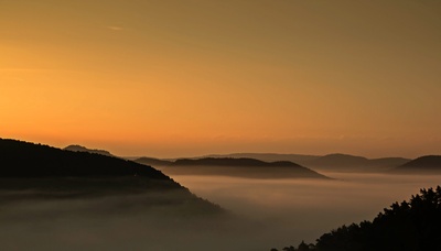 Sonnenaufgang im Pf&auml;lzerwald