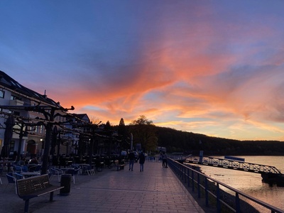 Sonnenuntergang am Rhein