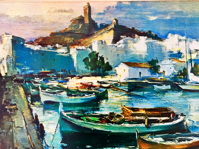 Spanischer Hafen in &Ouml;l