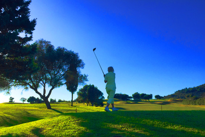 Golferin auf Mallorca
