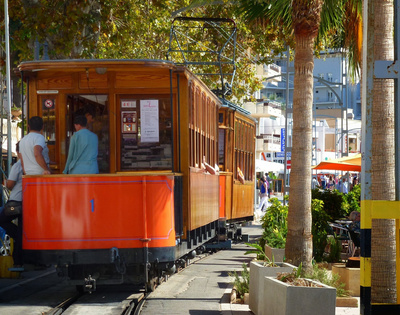 Stra&szlig;enbahn in Soller (Mallorca)