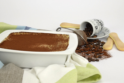 Tiramis&ugrave;, beliebte italienische S&uuml;&szlig;speise.