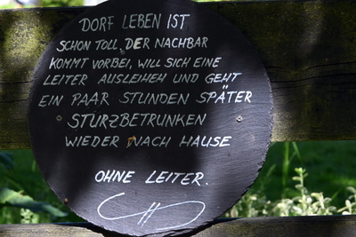 Dorfleben ist sch&ouml;n!