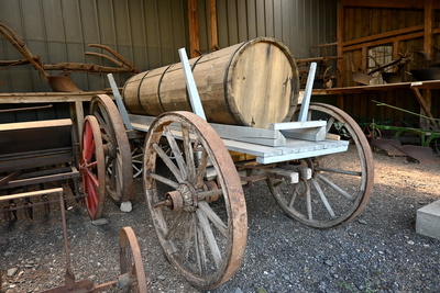 Wasser auf dem Leiterwagen