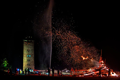 H&ouml;henfeuer 2026 in Dobel auf dem Dobel