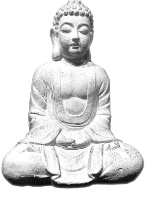 Buddhastatue in Meditationshaltung