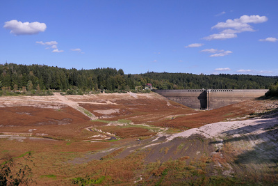 Schwarzenbach Talsperre - leer