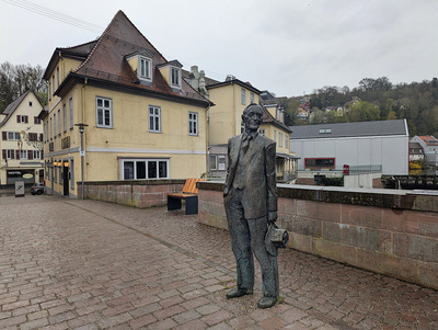 Herrmann Hesse auf Nikolausbr&uuml;cke