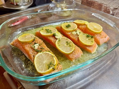 Lachs aus der Bratr&ouml;hre